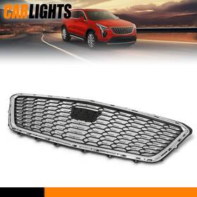 84536239 Carlights Fit For 19-23 Cadillac Xt4 Without Camera Chrome Grill Front Bumper Upper Grille