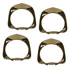 Chb66c Cadillac Fleetwood Deville Eldorado Piece Chrome Headlight Bezel Set