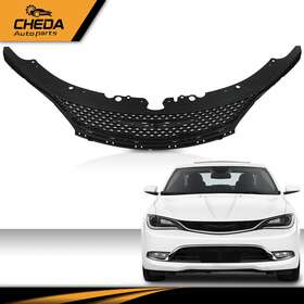Gp-02hgl5352abk Cheda Front Bumper Upper Grille Assembly Grill Fit For 2015-2017 Chrysler 200 Black