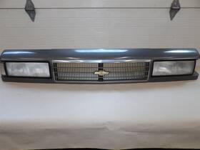 102-00487c Chevrolet Chevy Celebrity 1987-89 Header Panel Assembly Headlight Grille Grill Front End