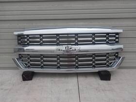 2338604 Chevrolet 2016 2017 2018 Chevy Silverado 1500 Front Grill Grille Chrome Oem