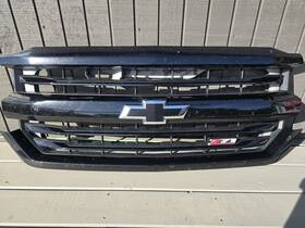 23389438 Chevrolet 2016-2019 Silverado 1500 Z71 Complete Oem Black Grille