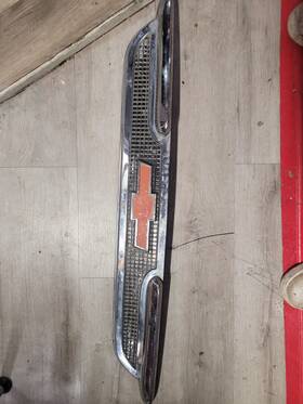 6-c3752521 Chevrolet 1958 Chevy Apache Truck Patina Chrome Grill Shell