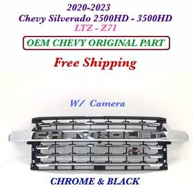 2500-3500hd Chevrolet 84670294 2020-2023 Chevy Silverado Ltz-z71 Front Grille With Camera Chrome #4