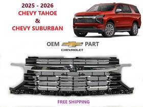 85775009 Chevrolet Oem 2025-2026 Chevy Tahoe And Suburban Front Upper Grille Chrome