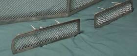Bk-2847tia-74-35 Chevrolet 1973 Chevy Impala Caprice Chrome Grill Dual Weave Mesh Lower Grille 2pc