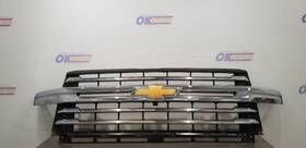 104-13043a Chevrolet Truck 23 Chevy Silverado 2500 High Country Grille Assembly Chrome Brown With Camera