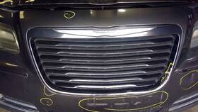 104-02475 Chrysler Grille Upper Surround With Black Chrome Bars Fits 12-14 300 100248