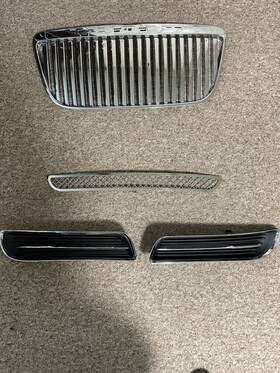 20021166s-rr Chrysler Mesh Grille For 2011-2014 300/300c Stainless Grill Insert Chrome Combo