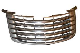 Ch1200292 Chrysler 2006-2010 Pt Cruiser Front Grille Grill Silver Chrome Trim Cover Panel