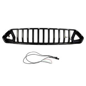 Qh-fd-057-2 Cshang65 Upgraded Front Grill For 2018-2022 Ford Mustang With Led &wiring