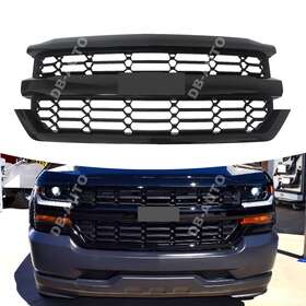 84046156 Dbdb-auto 84134049 For 2016-2018 Chevrolet Silverado 1500 Front Upper Bumper Grille Black