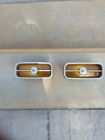 Dizz-13200-b Ford Oem One Pair Mustang Sport Grille Lights Orginal Yellow