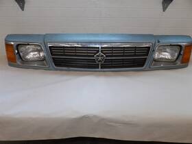 04334030 Dodge Header Panel Assembly Front End Grille Headlight Aries 1985-1989 Chrome