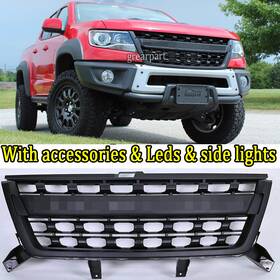 Jmcv-06-001 Dsport-auto Front Grill For 2015-2020 Chevy Chevrolet Colorado Grille Wt Lt With Accessories