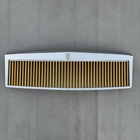 1986-0141-97-w E&g 1997-1999 Cadillac Deville Classics Upper Radiator Grille Chrome Gold Bars