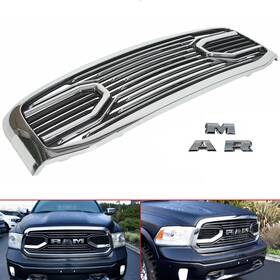 Engros 738253716477 Chrome Grille For 2013-2018 Dodge Ram 1500 Big Horn Front Bumper Grill With Letters