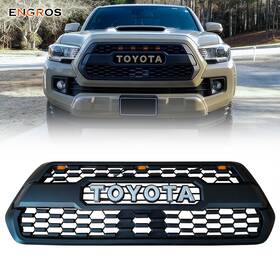 Wyyzwtkm1623mb Engros For Toyota Tacoma 2016-2023 Matte Black Front Hood Bumper Grill With Led Lights