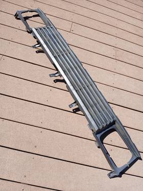 14914197 Evan-fischer Grille Assembly Oem 1986-1987 Nissan D21 2wd Black Plastic With Headlight Holes
