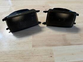 1411902 Fer Vw Golf Jetta Mk3 Black Smoke Front Bumper Turn Signal Lights Made In Germany