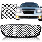 Fg-nm02-m-bk-hc Motor Abs Black Front Bumper Hood Mesh Grill Grille Fits