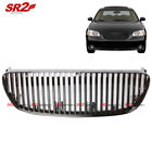 Fg-nm02-v-bk-hc Motor Abs Black Front Bumper Hood Vertical Grill Grille Fits