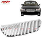 Fg-nm02-v-ch-hc Motor Abs Chrome Front Bumper Hood Vertical Grill Grille Fits