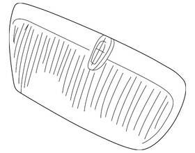 2c5z-8200-aa Ford Genuine Grille