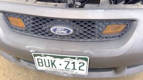 3s4z8200aa Ford 2003 Escort Zx2 Front Grille Assembly With Emblem Oem Turn Signal Lights
