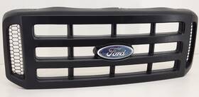 6c34-8200-aa Ford 2005-2007 F250 F350 F450 F550 Super Duty Grill Grille Black Used Oem