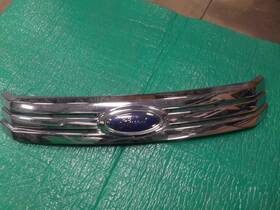 6e5z8200a Ford 06 - 09 Fusion Grille Upper Bars Only With Emblem Chrome Oem