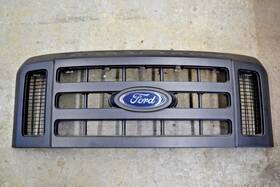 7c34-8200-amw Ford Oem Super Duty 2008-2010 F250 F350 F450 F550 Sd Xl Black Front Grille Grill