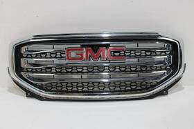 84197161 Ford 2017-2019 Gmc Acadia Front Bumper Upper Grille With Emblem Oem Damaged