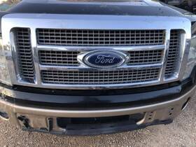 9l3z8200fb Ford 2009-2012 F150 King Ranch Upper Grille 2 Chrome Bars Surround 868034