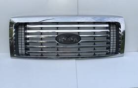 Al3j-8200-ocw Ford 2010 2011 2012 F-150 Xlt Oem Chrome Grille Grill