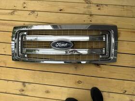 Dl3z-8200-bb Ford Oem New Front Radiator Chrome Grille 2-bar Stock Xlt 09-14 F-150