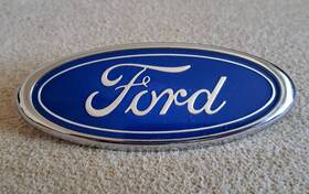 F2ub-8c020-aa Ford F2ub-8co2o Vintage Blue Oval Emblem Badge Sri 4 5 3/4 Inch X 2 1/2
