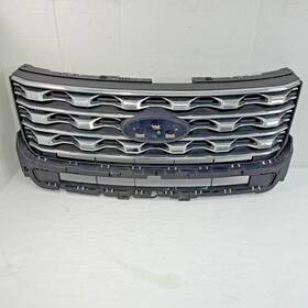Ford Fb538200a Used 2016 - 2018 Explorer Upper Radiator Grille No Emblem Fb53-8200-a Oem