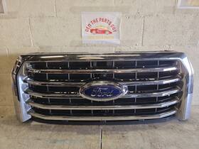Fl3z-8200-ea Ford Fomco Oem Original Carpart Auto Parts 2015 2016 2017 F150 F-150 Chrome Grille With Shutter Panel Used
