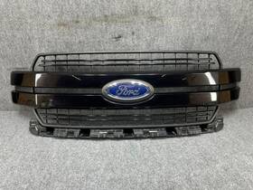 Jl34-8200-gfw Ford F-150 Lariat 18-20 Oem Front Radiator Cover Grille With Emblem Trim Black 72k