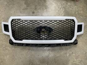 Jl34-8200-sd5 Ford 2018-2020 F-150 Stx Honeycomb Front Bumper Grille White Oem Jl34-8200