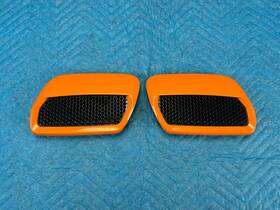 Ford Jr3z16c630aptm Oem Mustang Hood Panel Vent Grilles Rh And Lh Twister Orange Ca 2pc Set 18-23