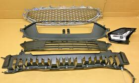 Ks7z-8200-bb Ford 2019 2020 2021 Fusion Upper Honeycomb Grille Lower Fog Light Left Set Oem