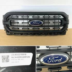 Ml34-8200-de5gxt Ford 2021 2022 2023 F150 F-150 Xlt Xl Front Upper Grille Grill Carbon Black Oem