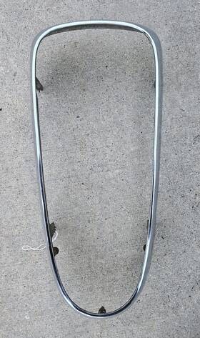 B9kb8a028a Ford Motor Company 1959 Edsel Grille Center Chrome Outer Shell Surround Oem Fomoco