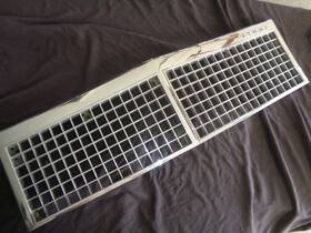 D9ab-8150-bw Ford Motor Company 1979-1986 Crown Victoria Ltd Front Chrome Radiator Grill Screen - Dual Headlamps