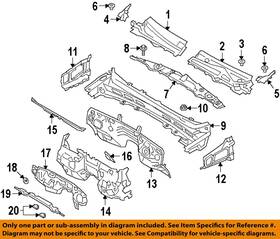 Kb3z21018a16a Ford Oem 19-23 Ranger Cab Cowl-grille