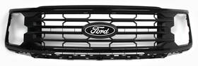 Rl34-8200-bc5kbx Ford Oem Grille For F150 Xlt Black Surround With Bar Rl34-8200-bc5kbx Ford Oem Grille For F150 Xlt Black Surround With Bar