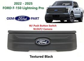Rl34-8200-raw Ford Oem 2022-2025 F150 F-150 F 150 Lightning Pro Grille Textured Black #5