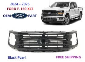 Rl34-8475-a Ford Oem 2024 2025 F-150 F150 Xlt Upper Grille And Air Shutter Pearl Black #3